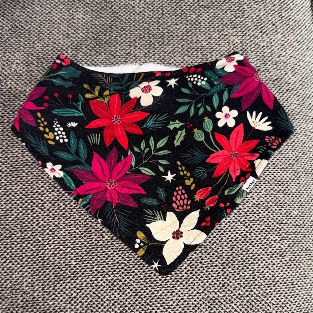 Little Sleepies Bandana Bib {Berry Merry}